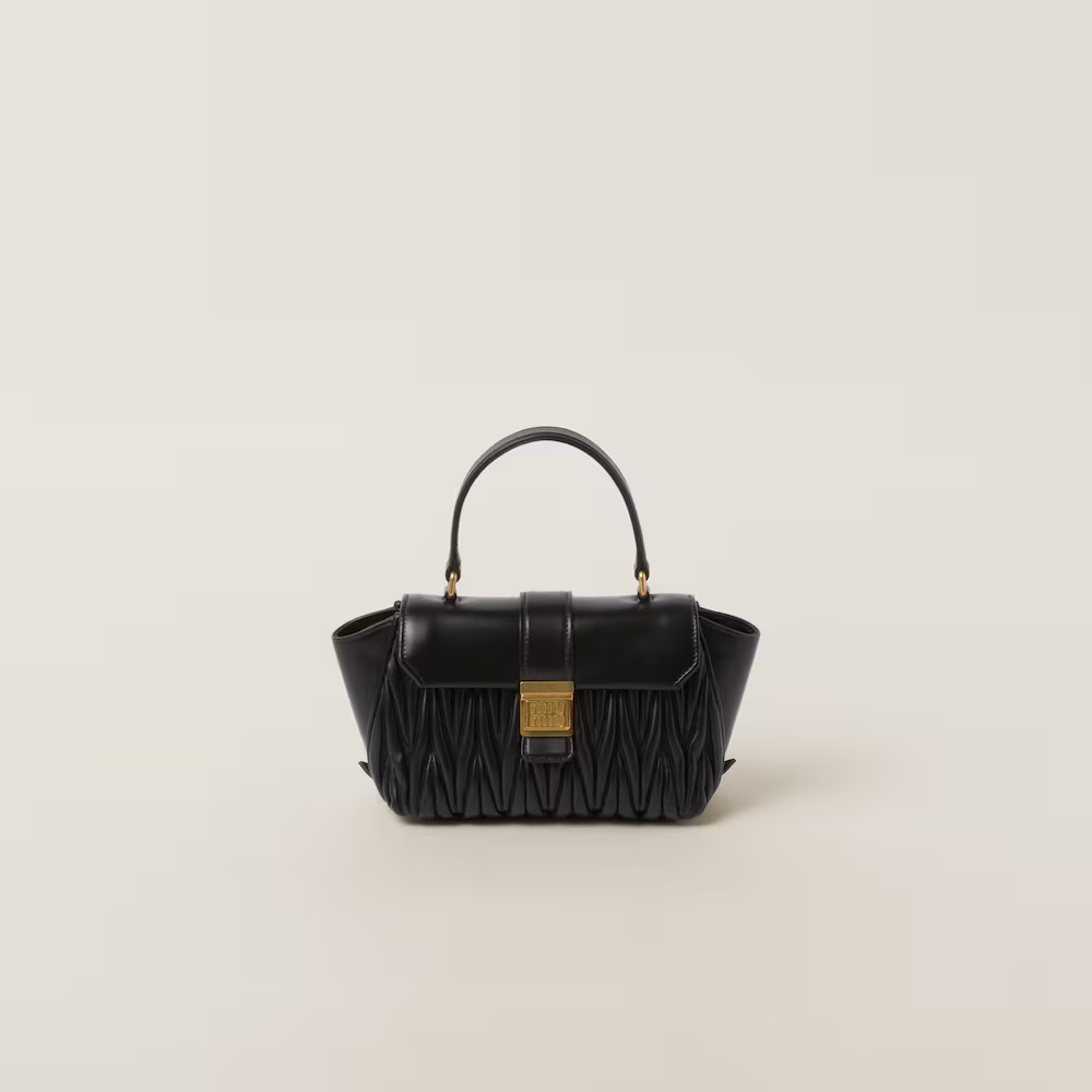 Matelassé nappa leather handbag